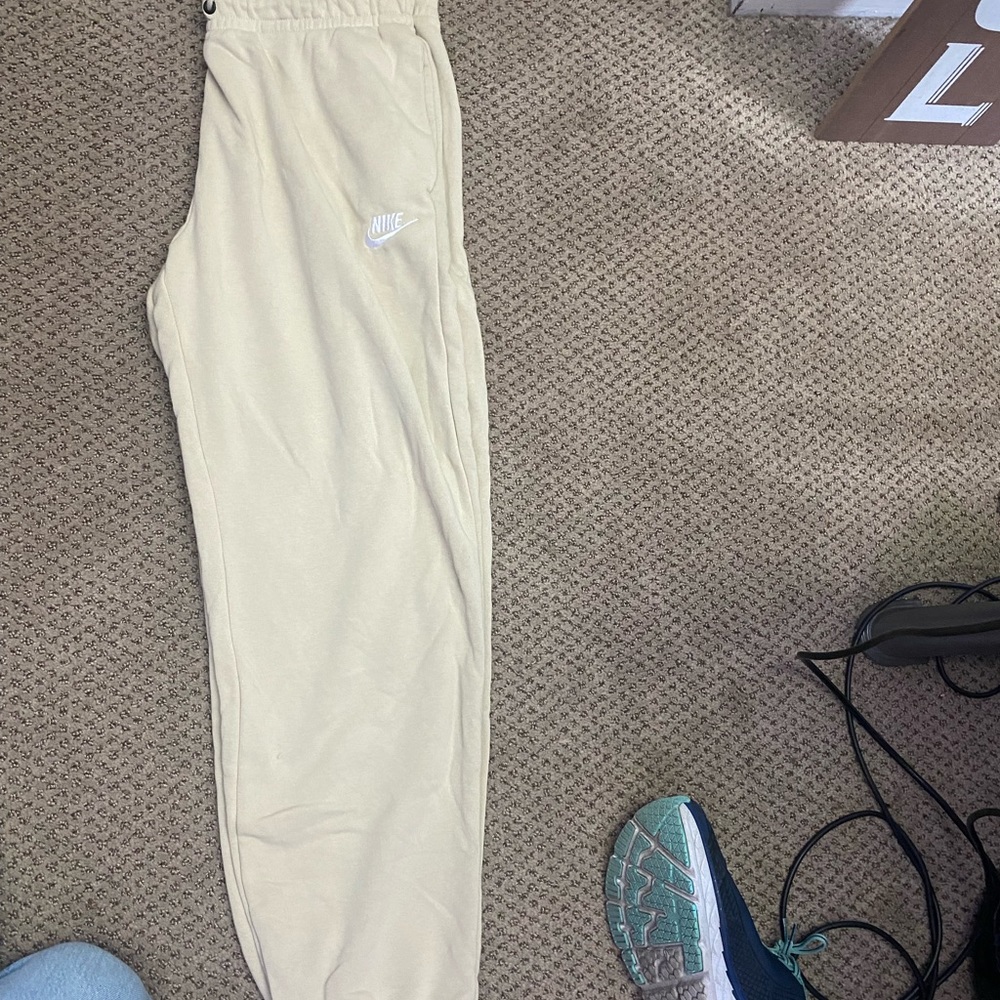 Cream Nike Sweatpants